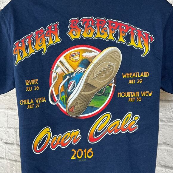 Grateful Dead & Company Men's Small T-Shirt High Steppin Over Cali 2016 Tour - Picture 3 of 5